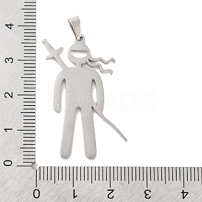 Non-Tarnish 304 Stainless Steel Pendants STAS-Z069-03P-1