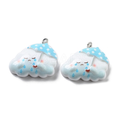 Weather Theme Opaque Resin Pendants RESI-R444-01D-1