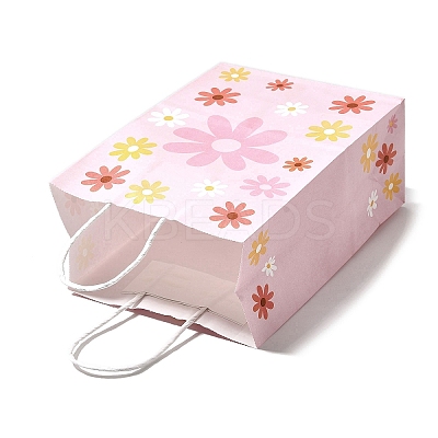 Rectangle with Sunflower Pattern Paper Gift Bags CARB-L012-01E-1