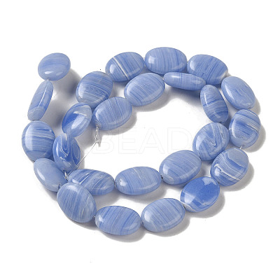 Synthetic Blue Lace Agate Beads Strands G-NH0017-F04-03-1