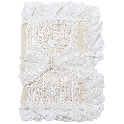 Polyester Lace Book Covers AJEW-WH20001-71-1