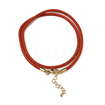 Nylon Milan Cord Necklace Making MAK-M028-01G-07-1