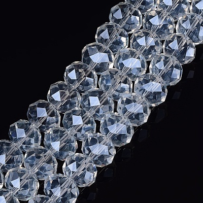 Anti-Tarnish Glass Beads Strands GR16MMY-01L-1