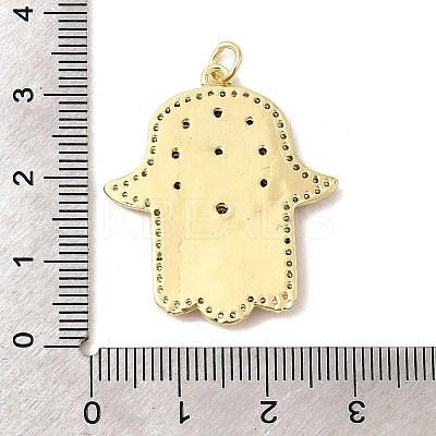 Brass Micro Pave Cubic Zirconia Pendants KK-I378-17G-1