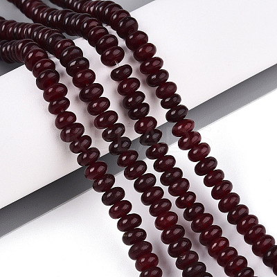 Dyed Natural White Jade Beads Strands G-T139-59A-01-1
