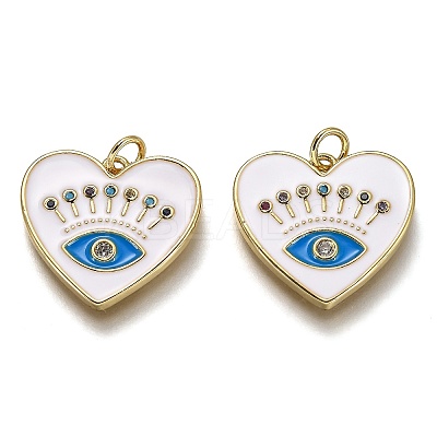 Brass Micro Pave Colorful Cubic Zirconia Pendants LS-ZIRC-B0003-12G-1