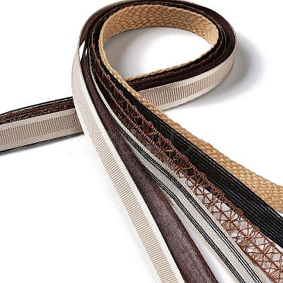 18 Yards 6 Styles Polyester Ribbon SRIB-C001-E05-1