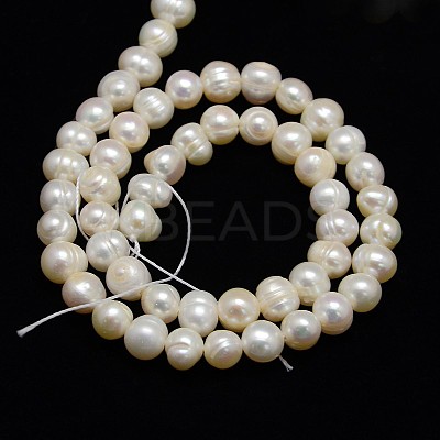 Natural Cultured Freshwater Pearl Beads Strands PEAR-N013-06I-1