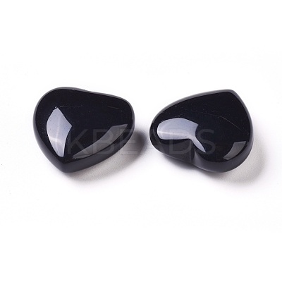 Natural Obsidian Heart Love Stone G-L533-05-1