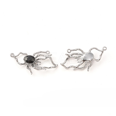 Alloy Glass Connector Charms PALLOY-P291-16B-03-1