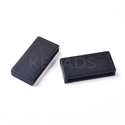 Plastic Keeper Belt Loop Square Loop Buckles LS-KY-WH0002-02-1