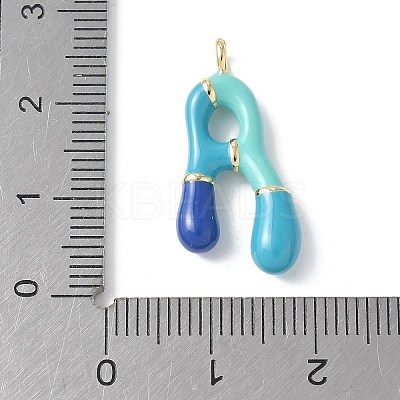 Brass Enamel Pendants X-KK-E093-03G-A-02-1