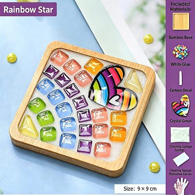 DIY Mosaic Coaster Making Kit TH-CBAB785-01B-1