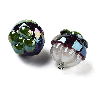 AB Color Resin Pendants LS-RESI-C051-02G-P-1
