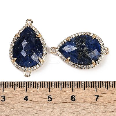 Dyed Natural Lapis Lazuli Faceted Teardrop Links G-B126-03G-08-1