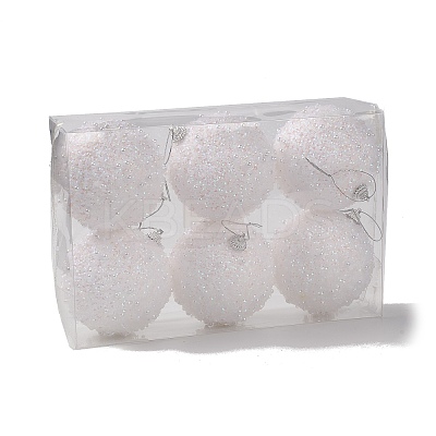 Christmas Ball Foam & Plastic Imitation Pearl Pendant Decoration FIND-G056-01D-1