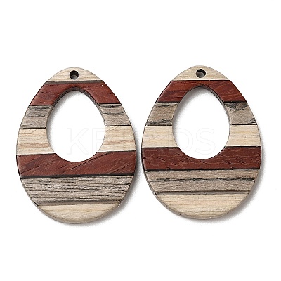Wenge Wood & Sandalwood & White Ash Pendants WOOD-F013-04-1