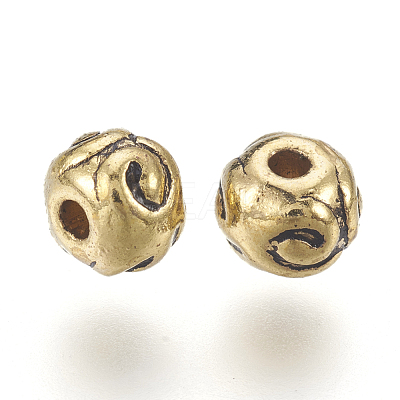 Tibetan Style Alloy Beads GLF5012Y-NF-1