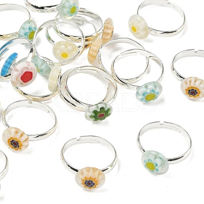 Brass Adjustable Rings RJEW-PH01311-1