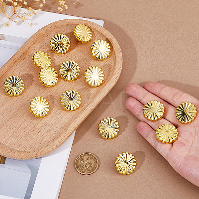 20Pcs 1-Hole Zinc Alloy Shank Buttons FIND-FH0012-17G-1