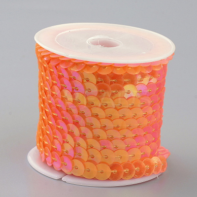 Eco-Friendly Plastic Paillette Beads PVC-Q092-6mm-P88-1