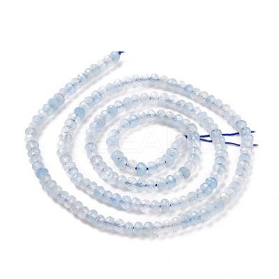 Natural Aquamarine Beads Strand G-E591-02-1