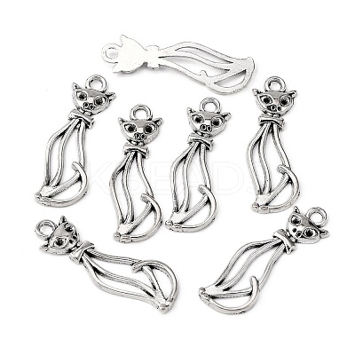 Tibetan Style Alloy Kitten Pendants LS-LF10383Y-1