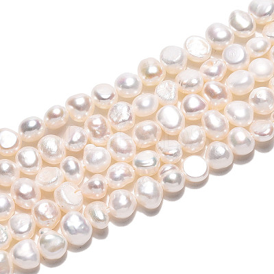 Natural Cultured Freshwater Pearl Beads Strands PEAR-N027-01B-1