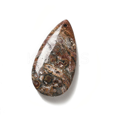 Natural Leopard Skin Jasper Pendants X-G-F731-04G-1