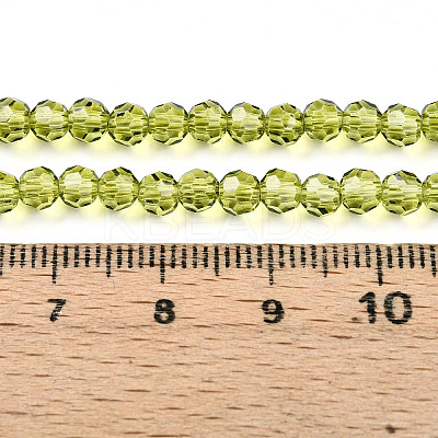 Baking Paint Transparent Glass Beads Strands LS-DGLA-A035-T4mm-D11-1