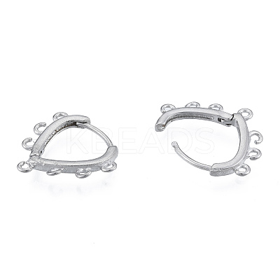 Tarnish Resistant 304 Stainless Steel Hoop Earrings Findings LS-STAS-N092-192-1