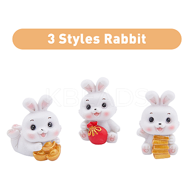 3Pcs 3 Style Resin Display Decoration DJEW-DC0001-01-1