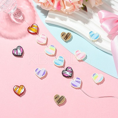 14Pcs 7 Colors Alloy Enamel Beads ENAM-CJ0007-15-1