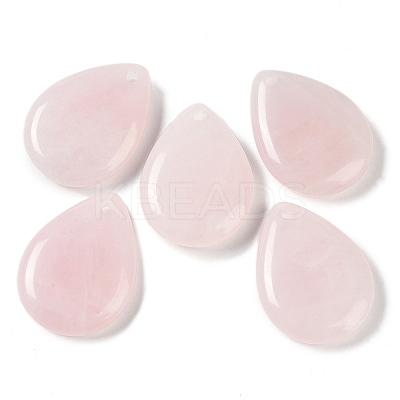 Natural Rose Quartz Pendants G-G115-02E-1