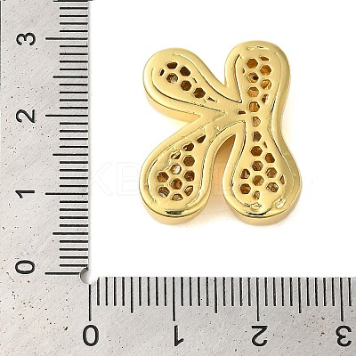 Rack Plating Brass Micro Pave Clear Cubic Zirconia Perdants KK-C067-11G-K-1
