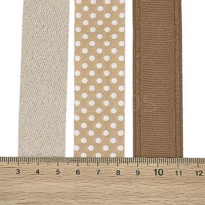 9 Yards 3 Styles Polyester Ribbon SRIB-A014-H04-1