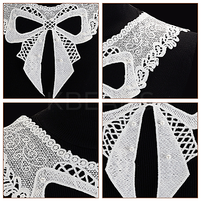 Bowknot Floral Lace Collar DIY-WH0656-28-1