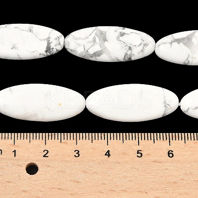 Natural Howlite Beads Strands G-B078-E17-01-1