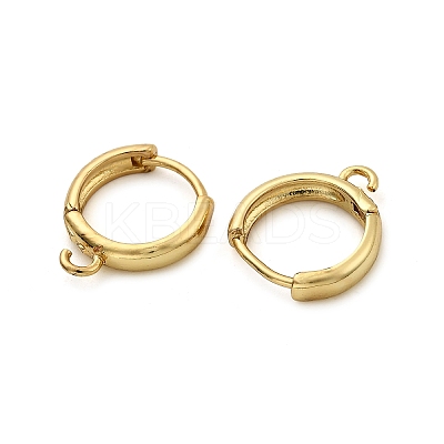 Brass Hoop Earring Findings KK-C134-24G-1