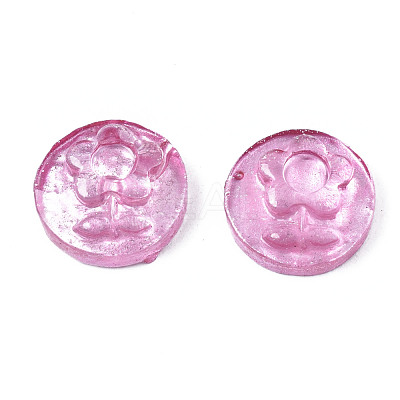 Spray Painted Transparent Resin Cabochons CRES-S302-64-A03-1