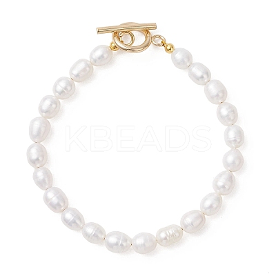 Natural Cultured Freshwater Pearl Beaded Bracelets for Women BJEW-JB13319-02-1