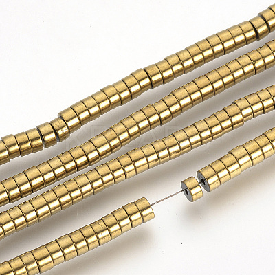 Electroplate Non-magnetic Synthetic Hematite Beads Spacers Strands LS-G-Q486-73F-1