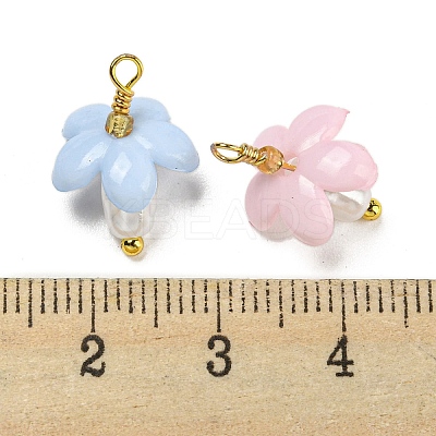 ABS Plastic Imitation Pearl Pendants KK-C046-04-1