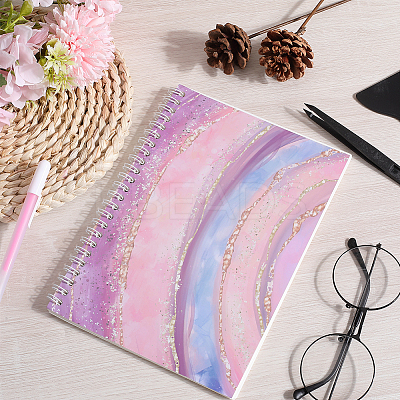 Sticker Collecting Loose-leaf A5 Spiral Bound Notebook AJEW-CP0007-84A-1