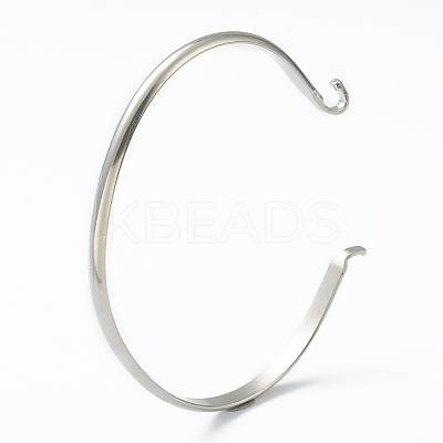 Non-Tarnish 304 Stainless Steel Cuff Bangle Making LS-STAS-H154-01P-1