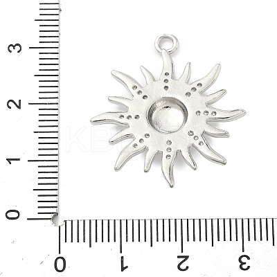 Brass Micro Pave Clear Cubic Zirconia Pendants KK-G548-01C-P-1