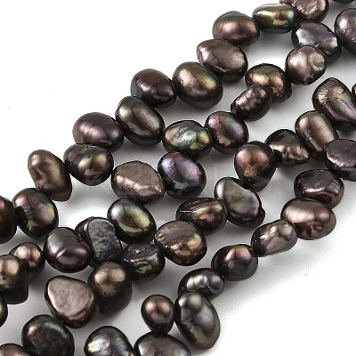 Dyed Natural Cultured Freshwater Pearl Beads Strands PEAR-A006-19B-X-1