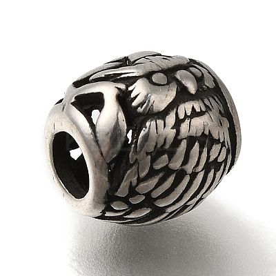 304 Stainless Steel European Beads STAS-D191-08B-AS-1