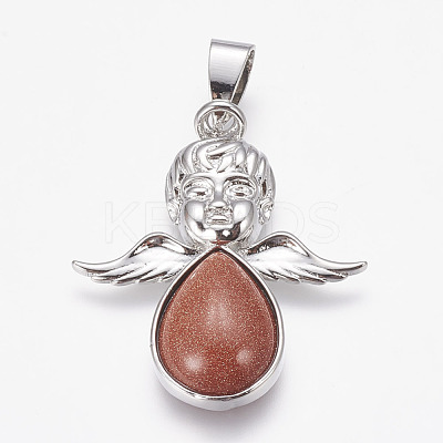 Synthetic Goldstone Pendants G-G651-E01-1