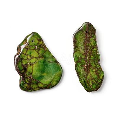 Natural Regalite/Imperial Jasper/Sea Sediment Jasper Pendants G-F590-08D-1
